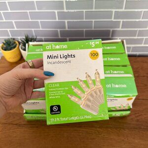 12 Boxes Mini String Lights 100 Count Each – Clear Incandescent – White Wire